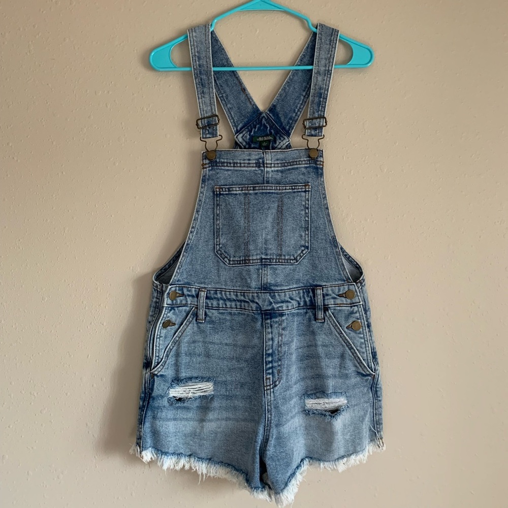 Jean overall shorts